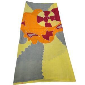 Cover Up Handpainted Cotton Batik Coverups Strapless Dress Wrapskirt Home Accent